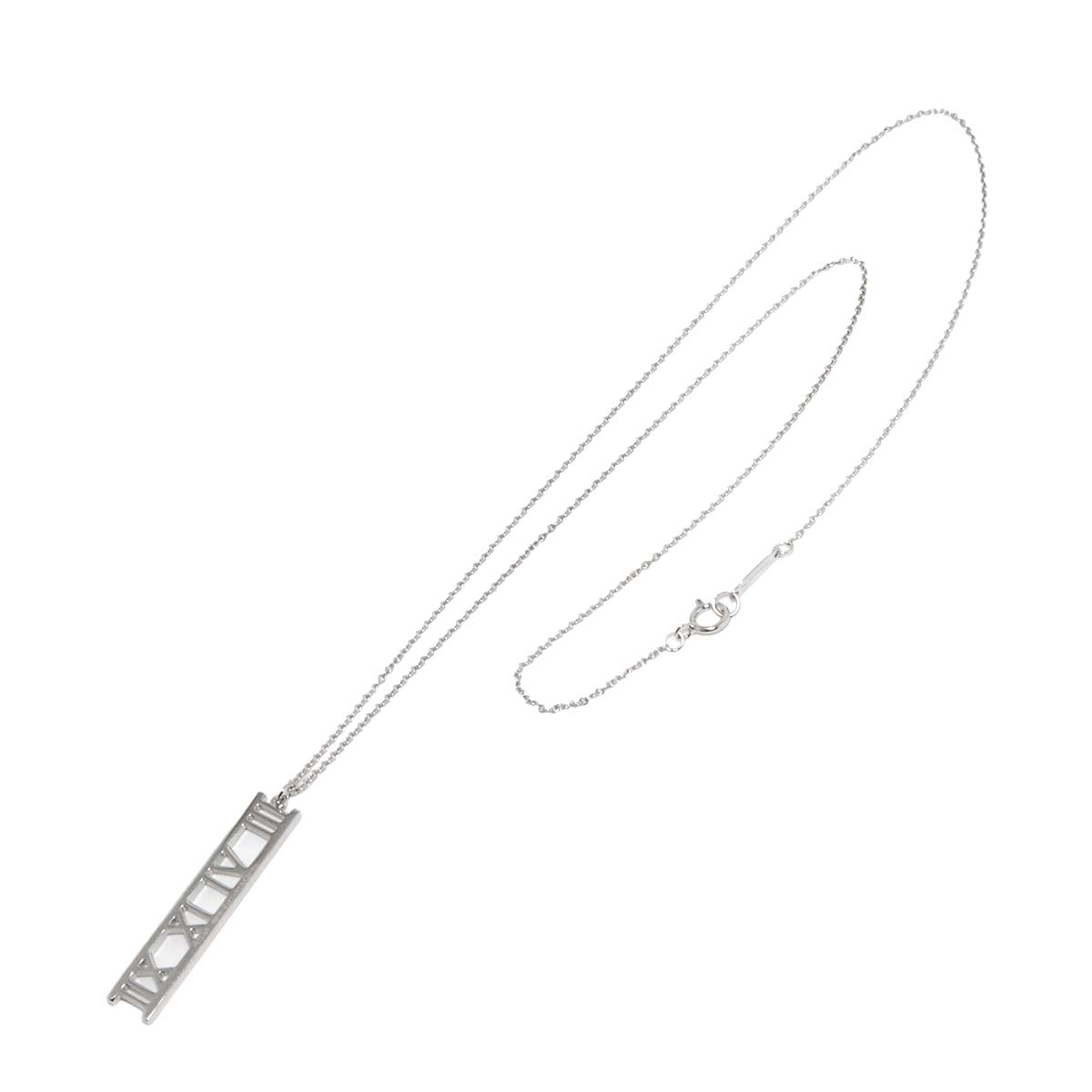 Atlas Open bar Necklace 18K White Gold 750