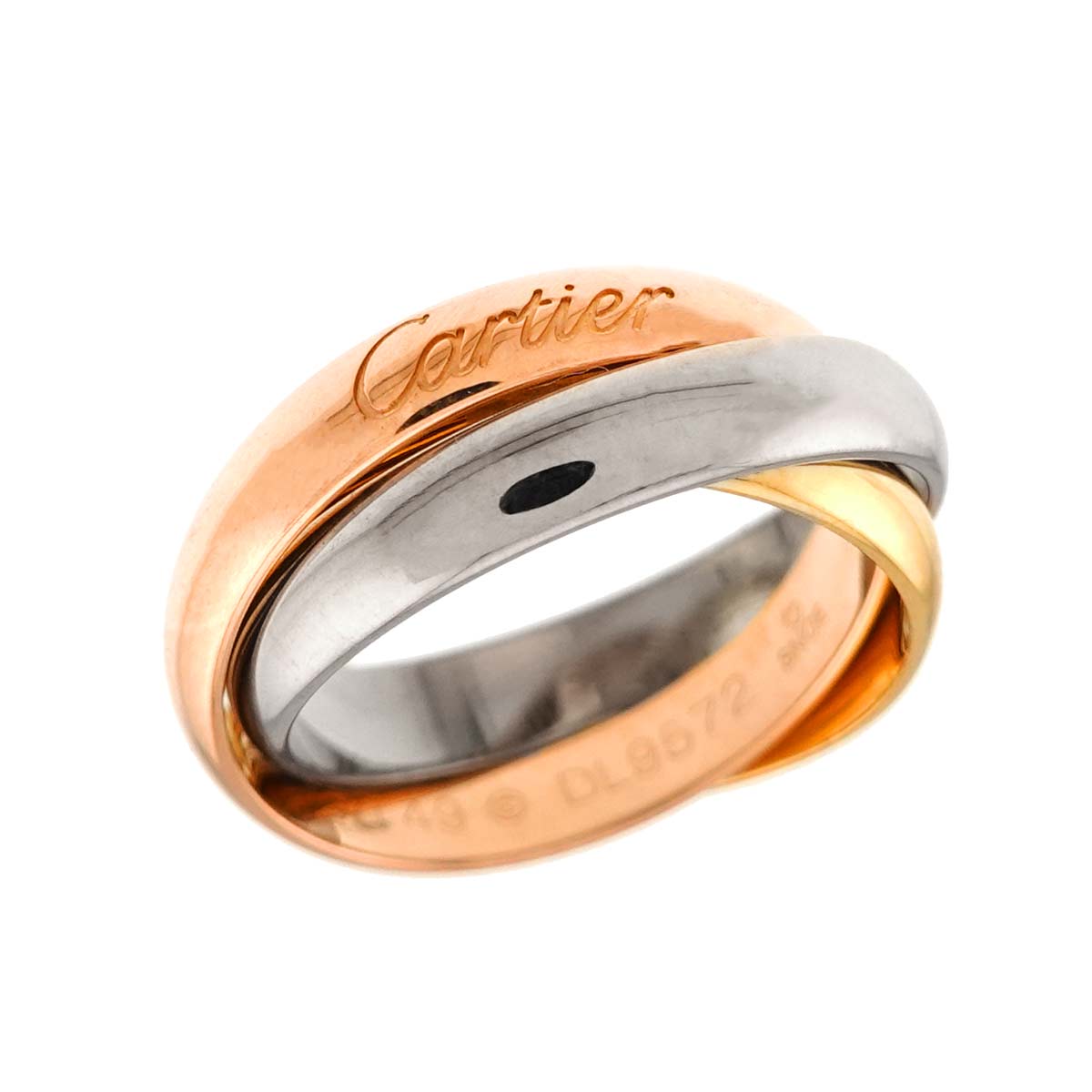 Trinity Ring 18K YG WG PG 750 Size49 4.5-4.75(US)