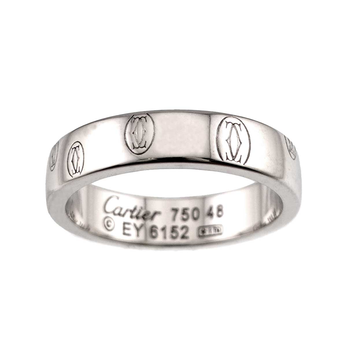 Happy Birthday SM Ring 18K White Gold 750 Size48 4-4.5(US)