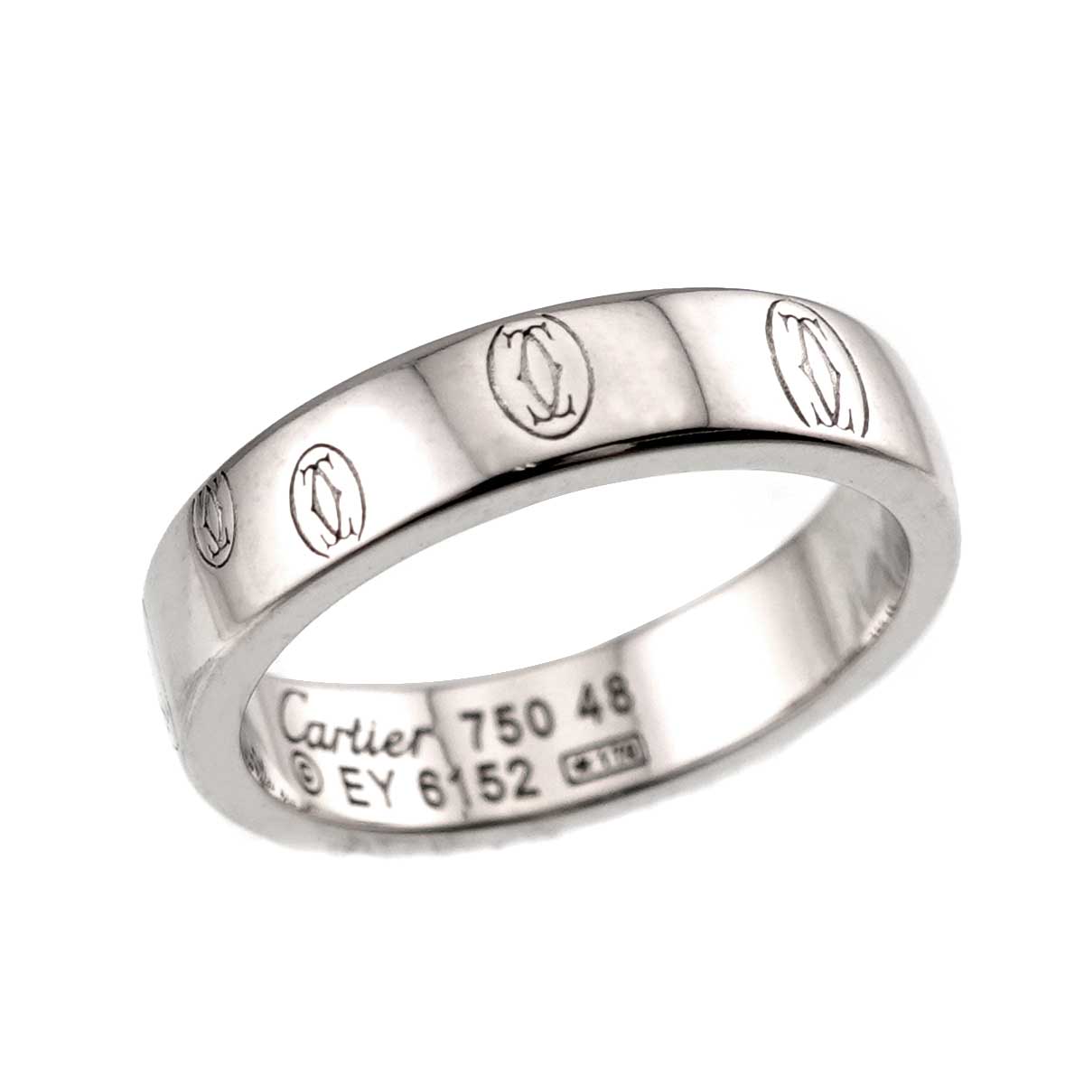Happy Birthday SM Ring 18K White Gold 750 Size48 4-4.5(US)