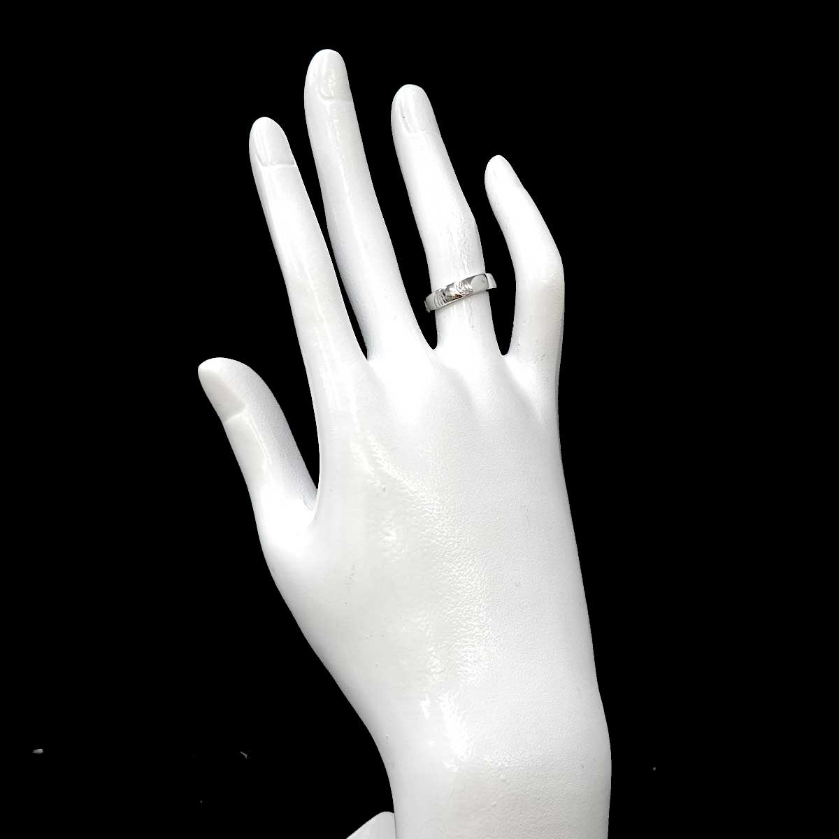 Happy Birthday SM Ring 18K White Gold 750 Size48 4-4.5(US)