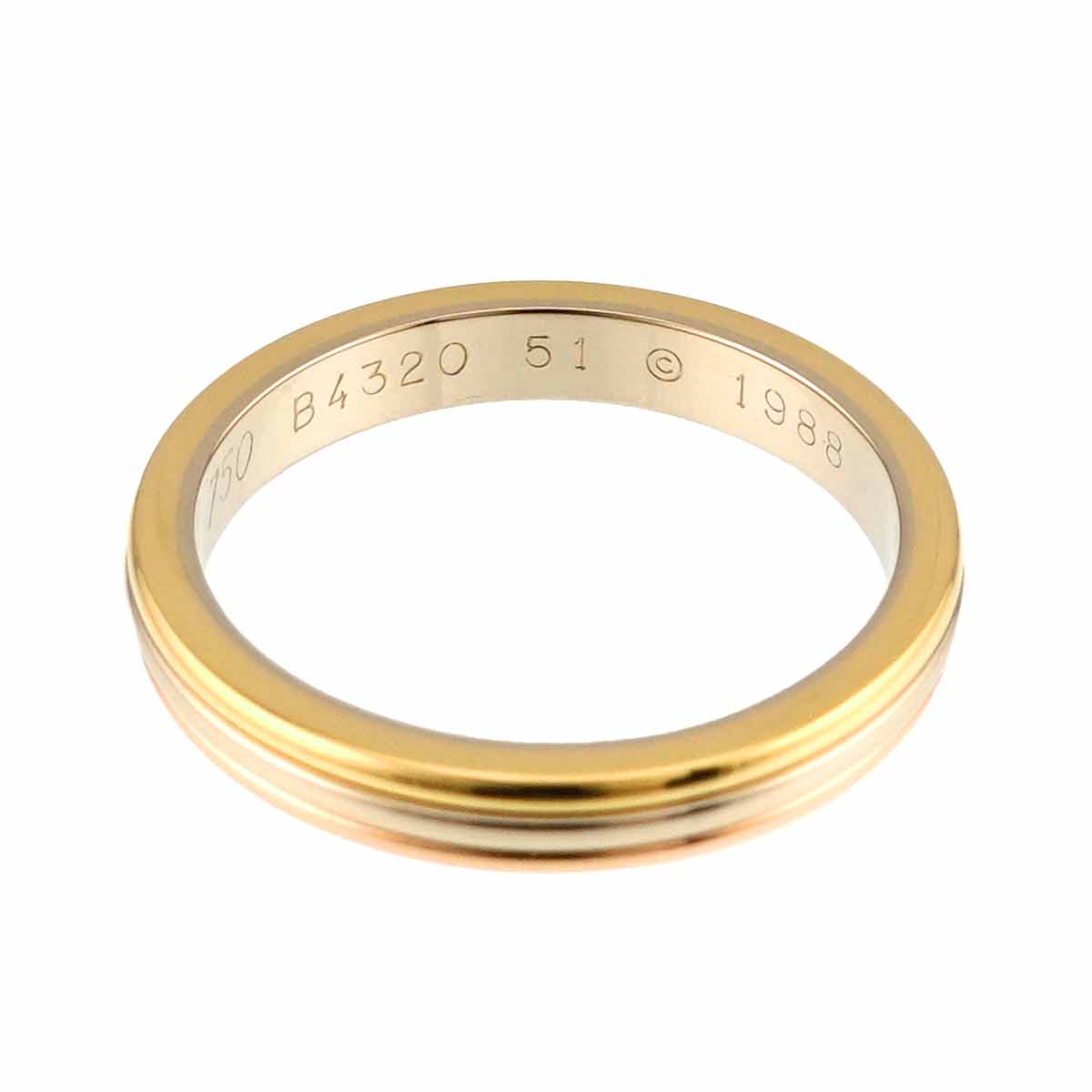 Vendome Ring 18K YG WG PG 750 size51 5.25-5.5(US)