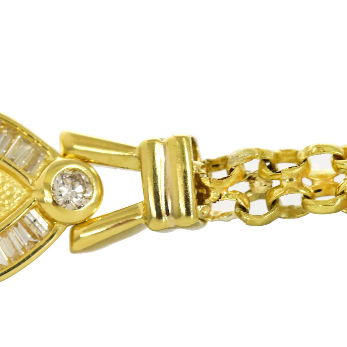 Diamond 0.64ct Bracelet K18 YG Yellow Gold 750