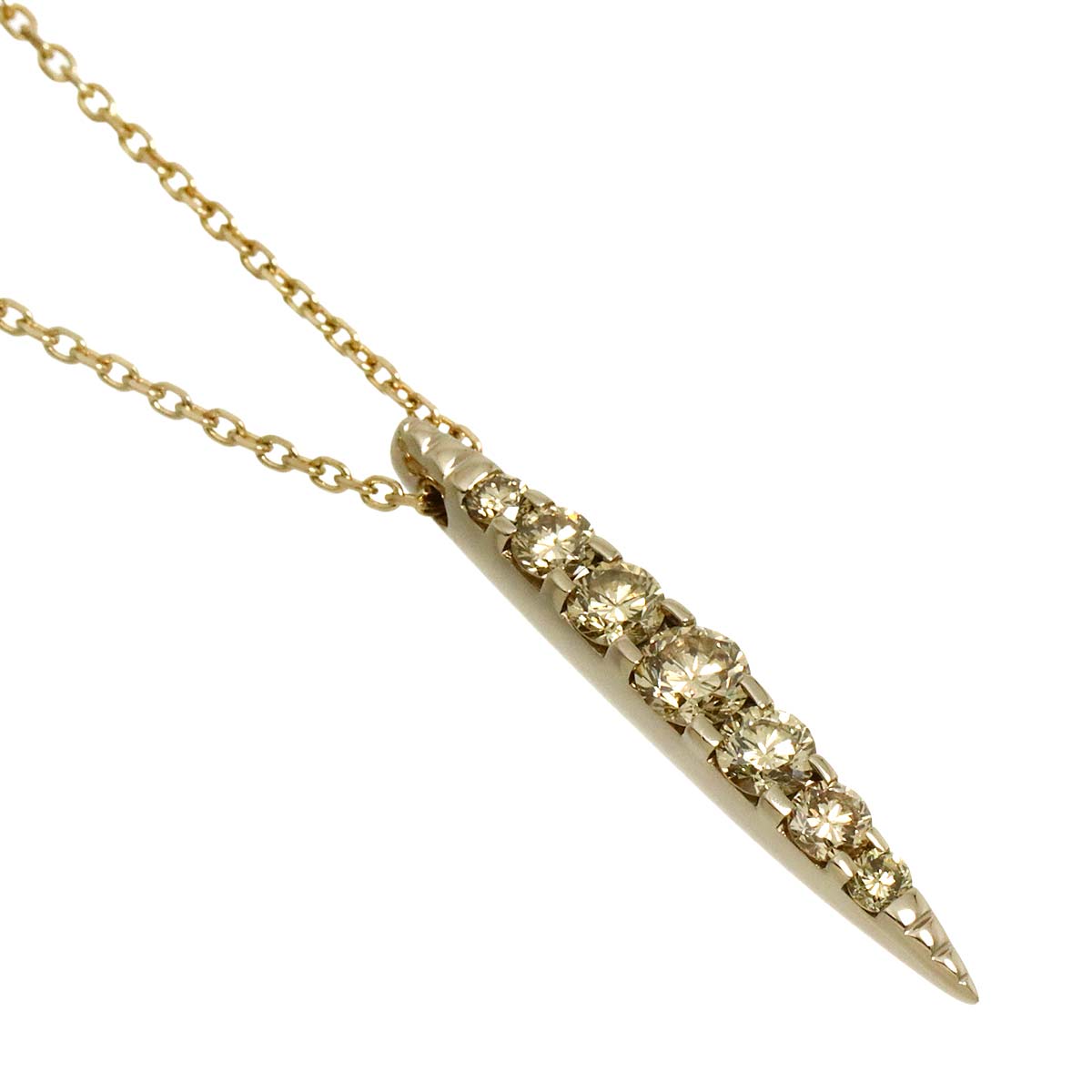 Brown Diamond 0.50ct Necklace 18K Brown Gold 750