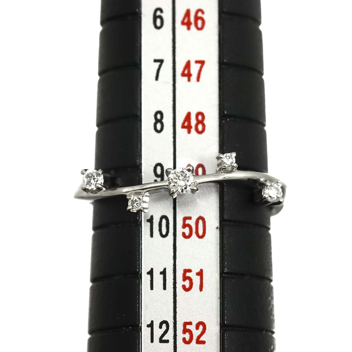 Diamond Ring Pt Platinum size4.75-5(US)