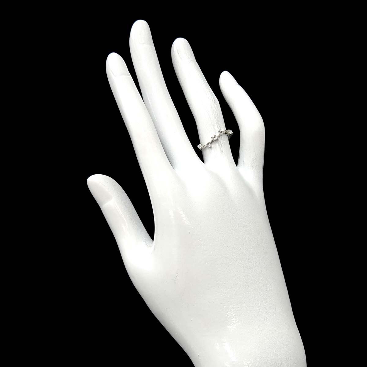 Diamond Ring Pt Platinum size4.75-5(US)