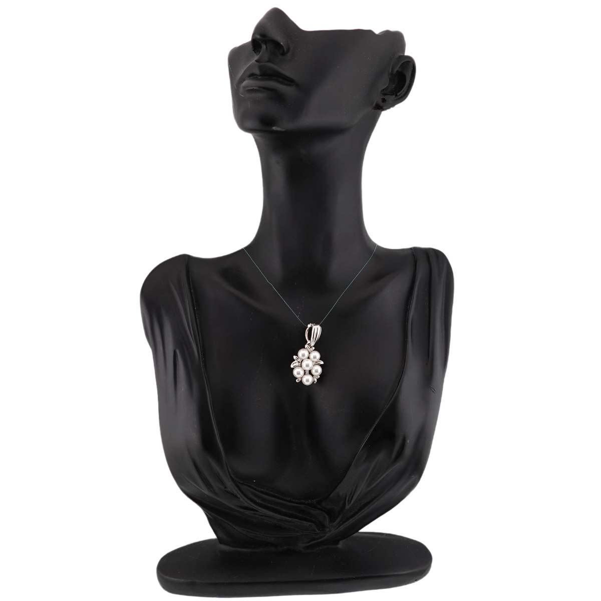 Akoya Pearl 6.4-6.2mm Diamond 0.08ct Pendant Top Pt