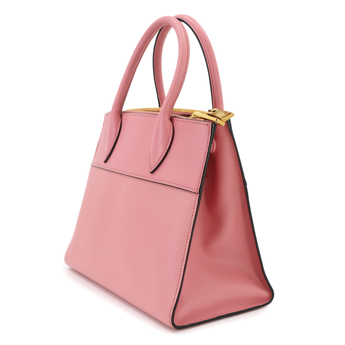 2way Hand Shoulder Bag Saffiano Leather Pink 1BA103