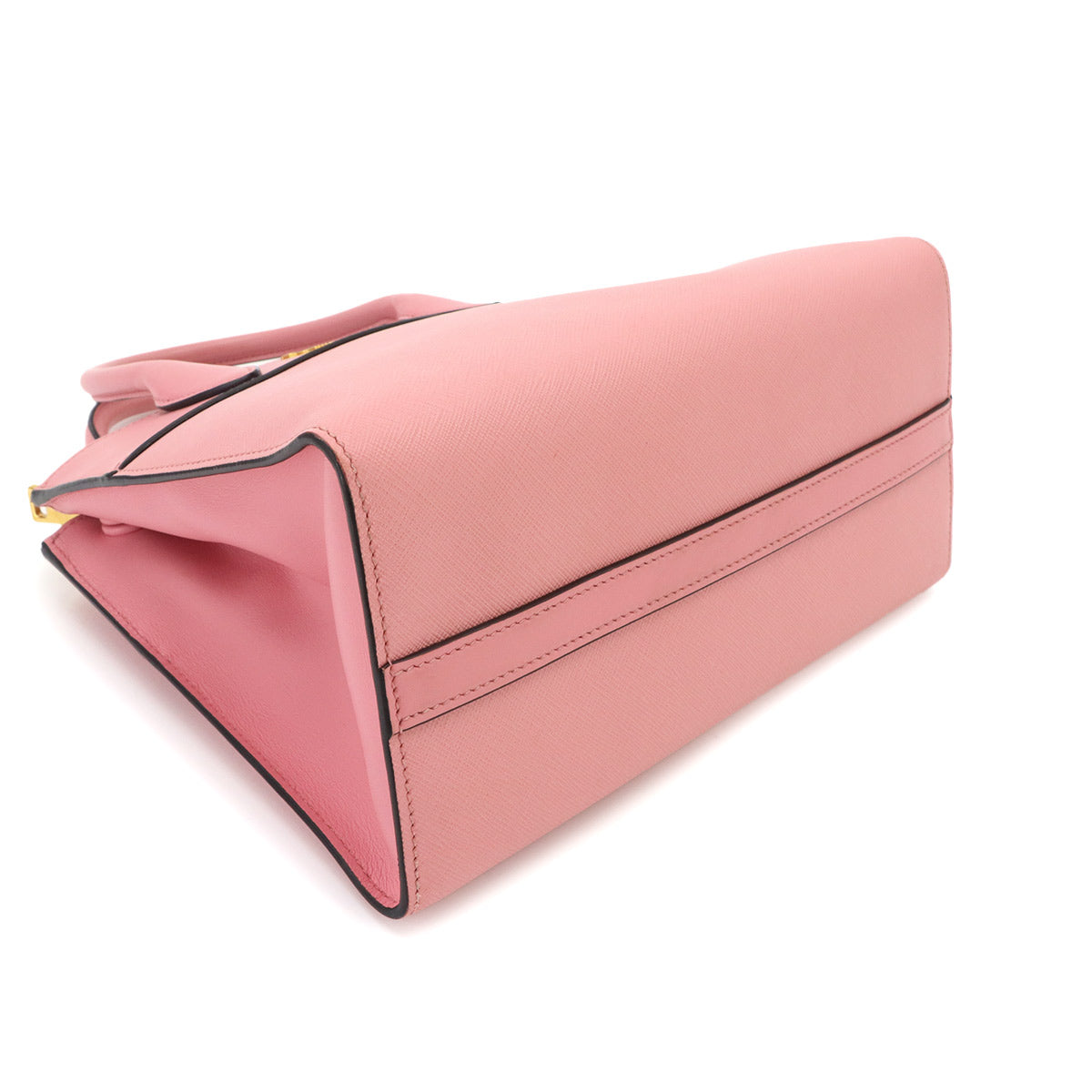 2way Hand Shoulder Bag Saffiano Leather Pink 1BA103