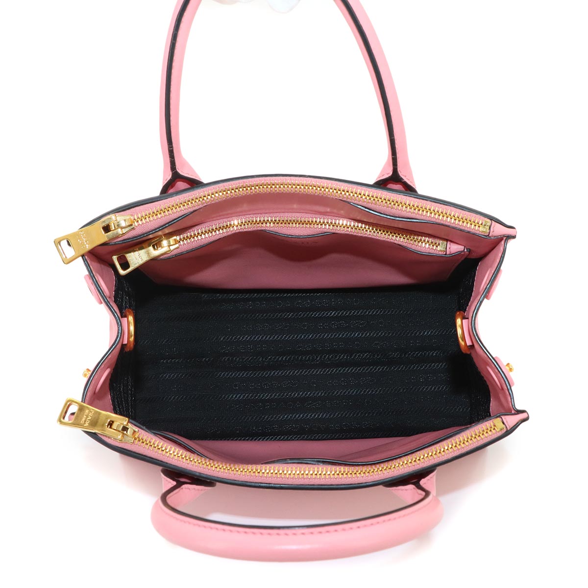 2way Hand Shoulder Bag Saffiano Leather Pink 1BA103