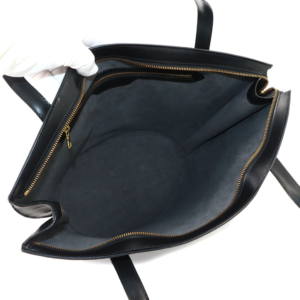 Epi Saint Jacques Shopping Tote Bag Leather Noir M52262