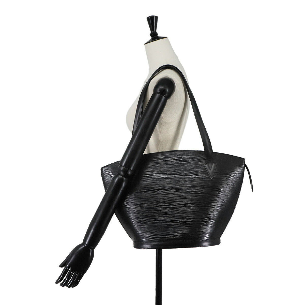 Epi Saint Jacques Shopping Tote Bag Leather Noir M52262