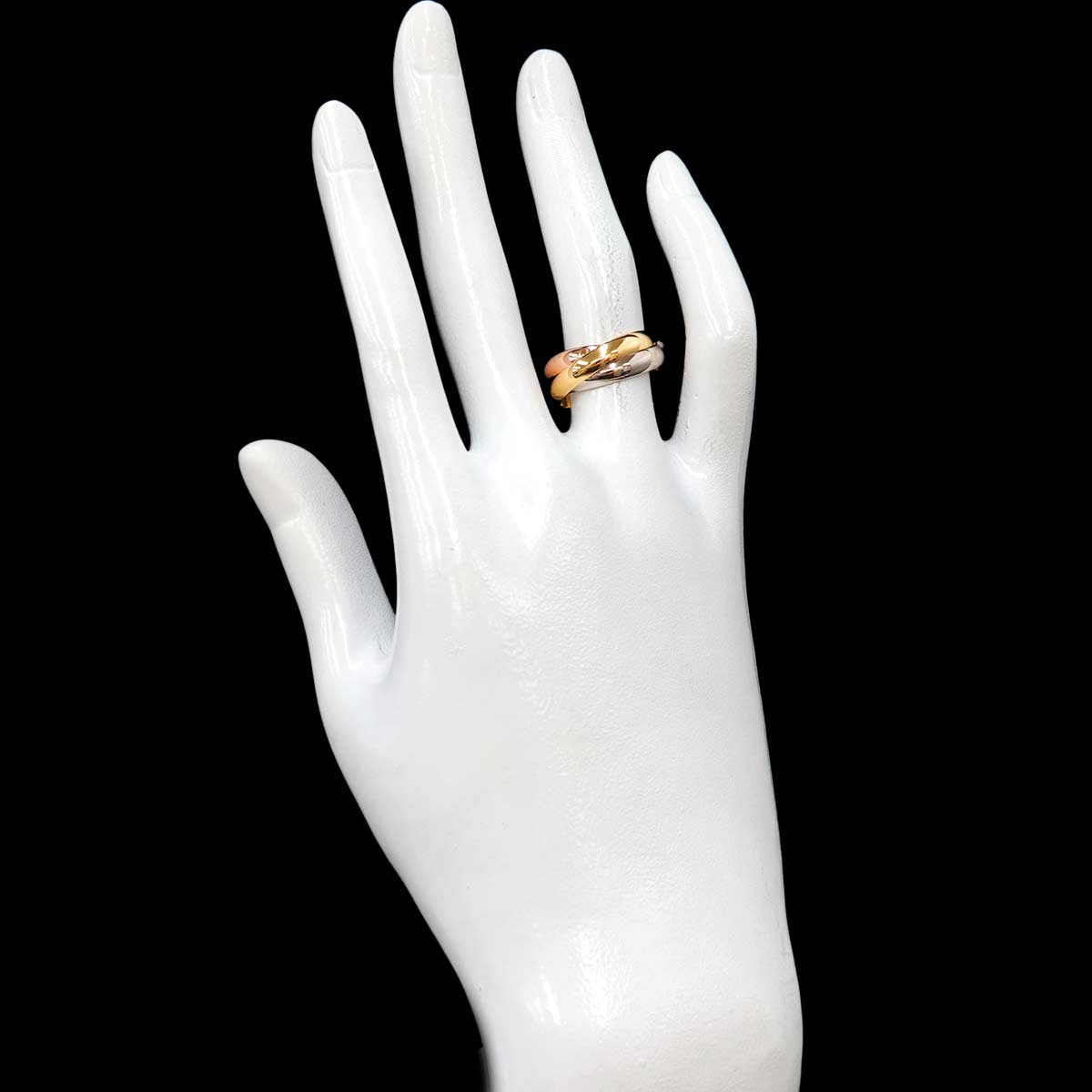 Trinity Ring K18 YG WG PG 18K 750 Size61 5-5.25(US)