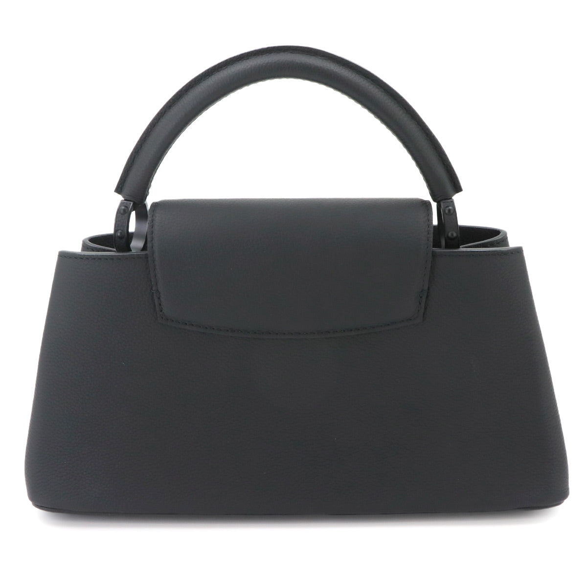Capucines EW MM Hand Shoulder Bag Taurillon Leather Black