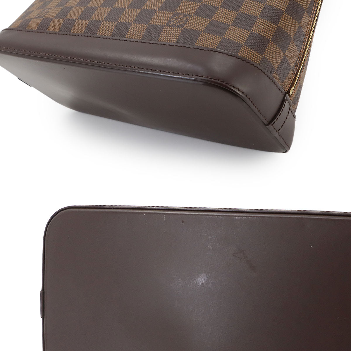 Damier Alma PM Hand Bag Ebene Brown N51131 Purse