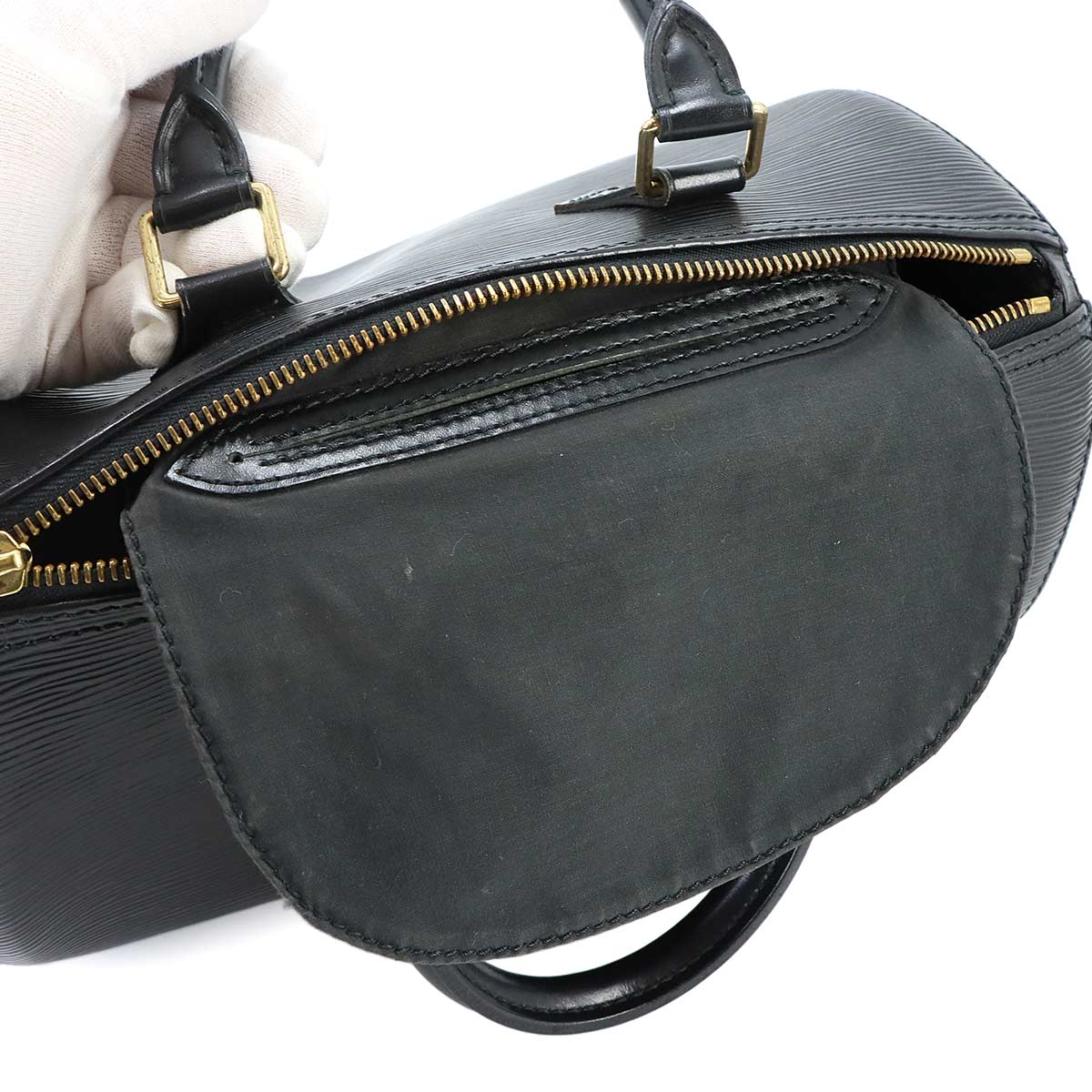 Epi Speedy 25 Hand Bag Leather Noir M59032 Purse