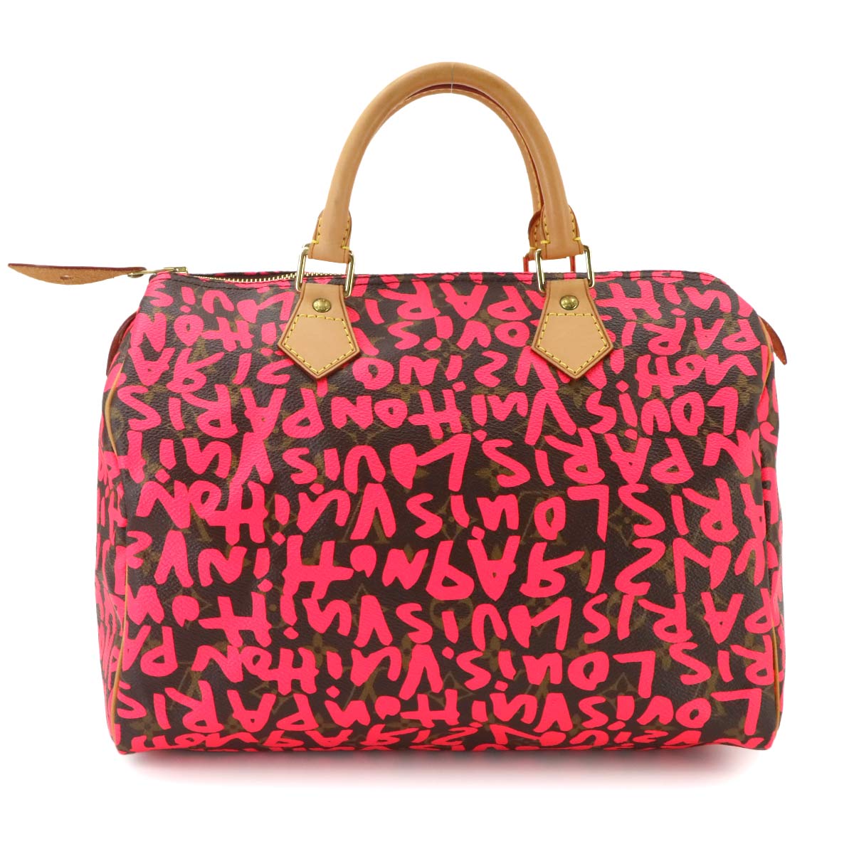 Monogram Graffiti Speedy 30 Hand Bag Fuchsia M93704