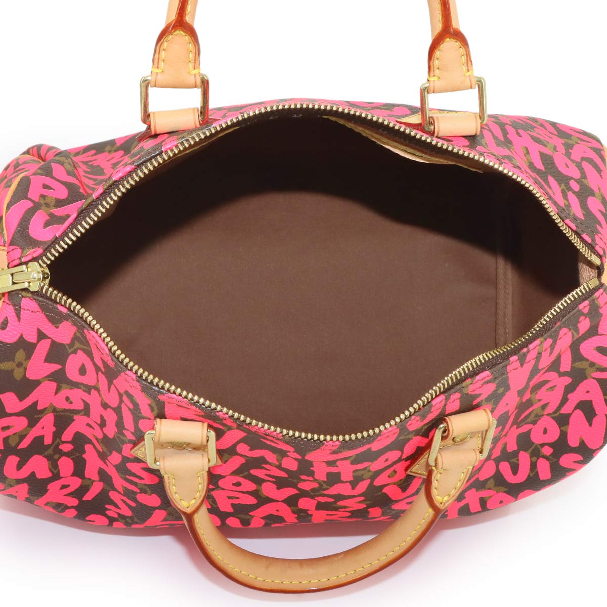 Monogram Graffiti Speedy 30 Hand Bag Fuchsia M93704