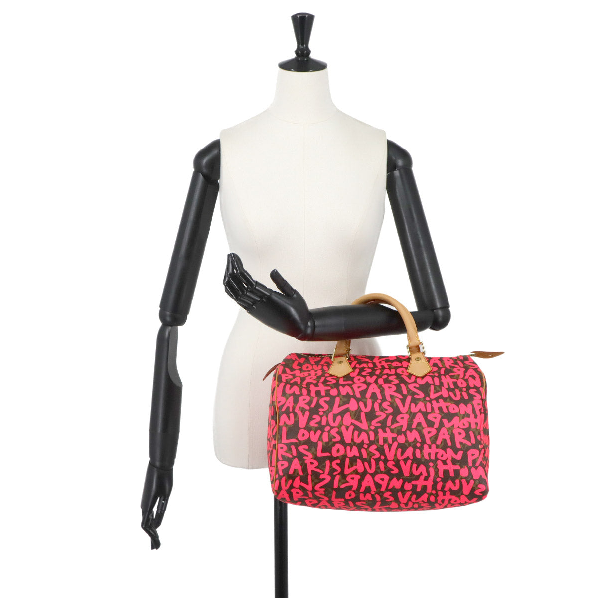 Monogram Graffiti Speedy 30 Hand Bag Fuchsia M93704