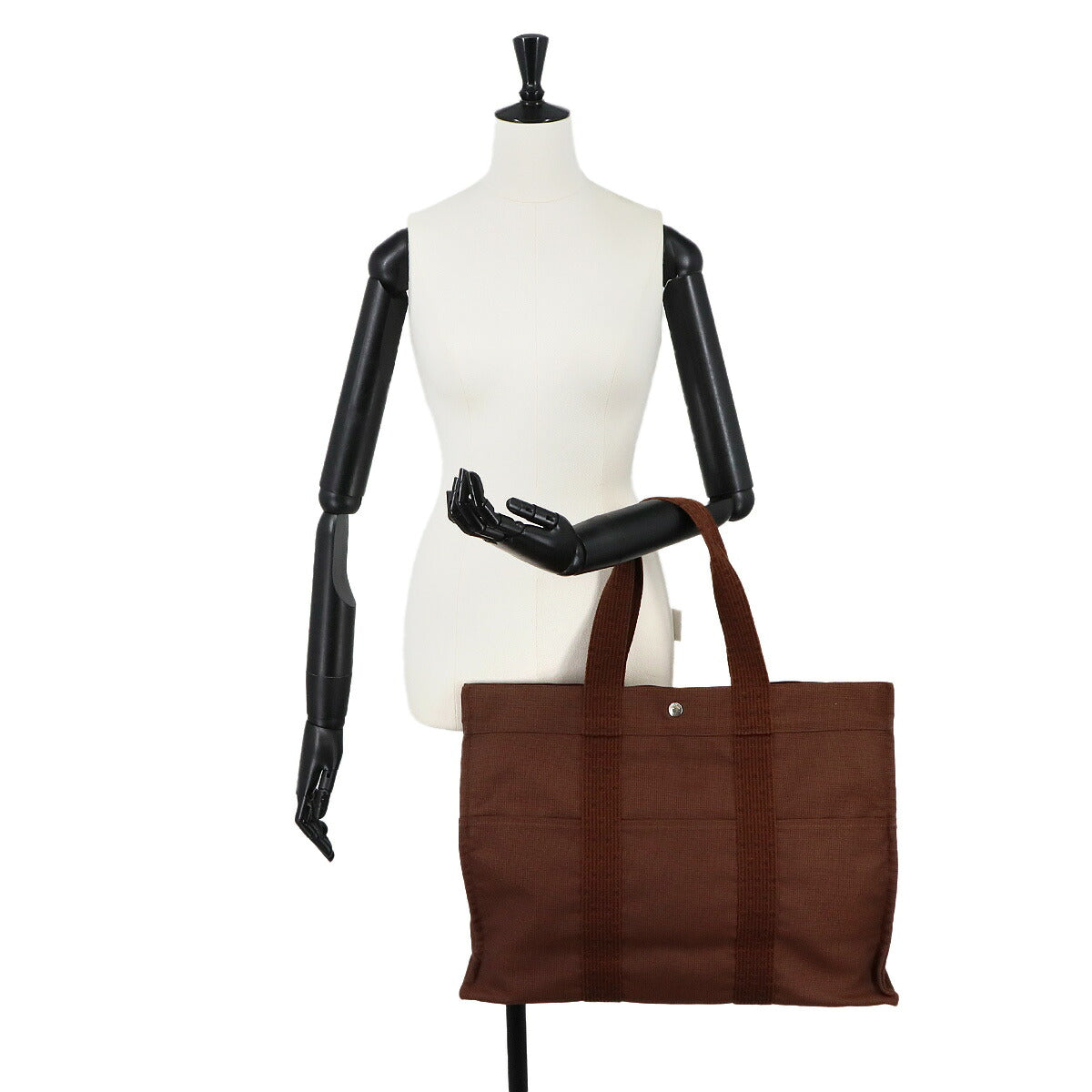 Herline Tote GM Bag Canvas Brown Purse