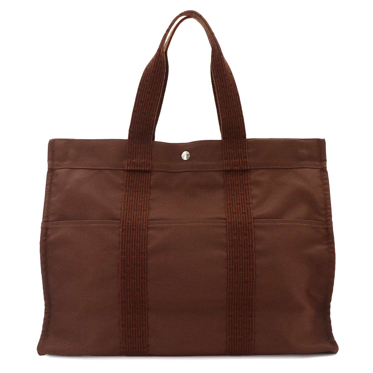 Herline Tote GM Bag Canvas Brown Purse