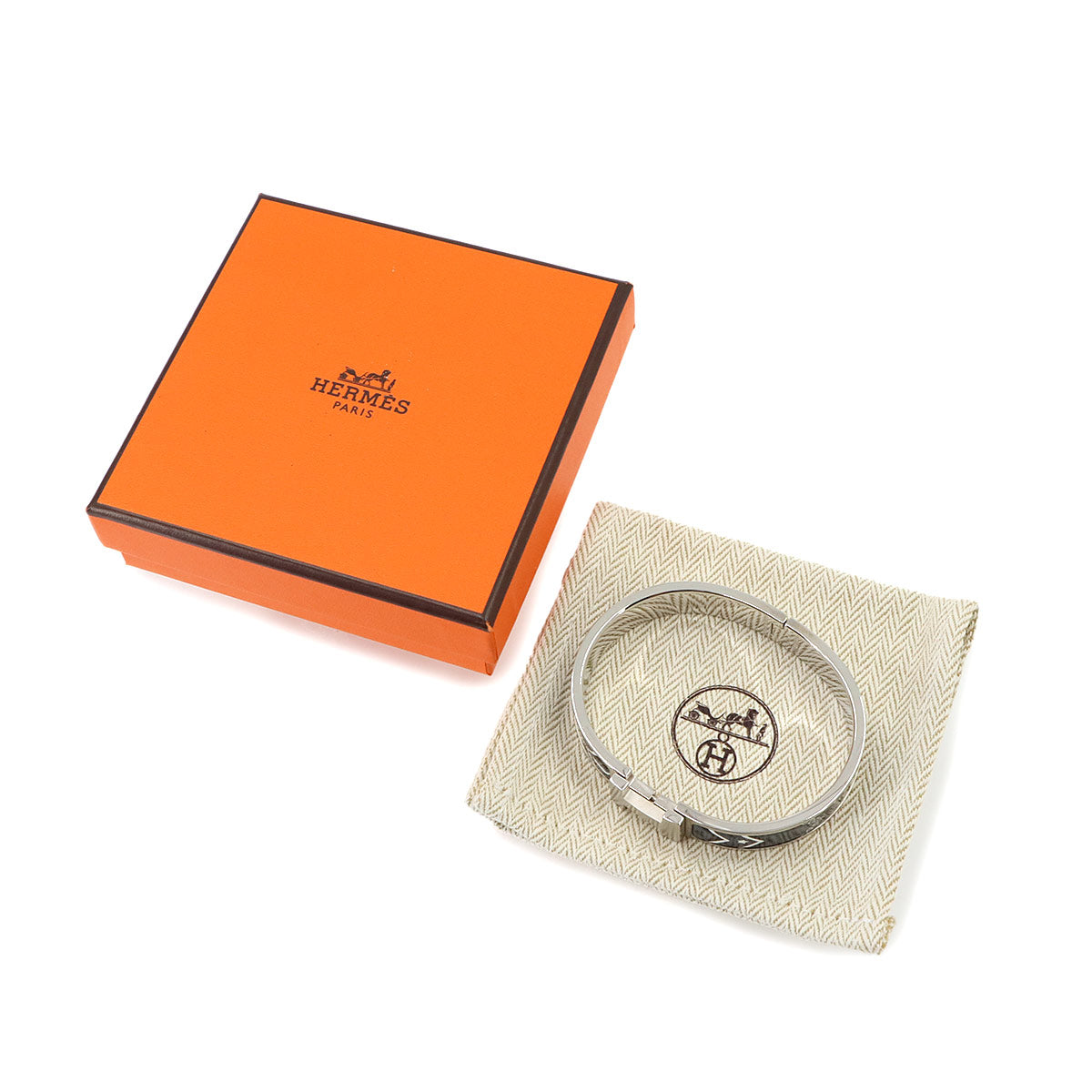 Clic HH Bandanna Bangle GrandClassic Matte silver