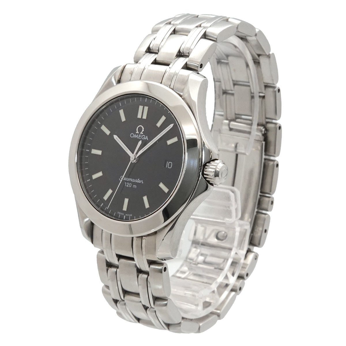 Seamaster 120 2511 52 Date Quartz Black Dial Mens Watch