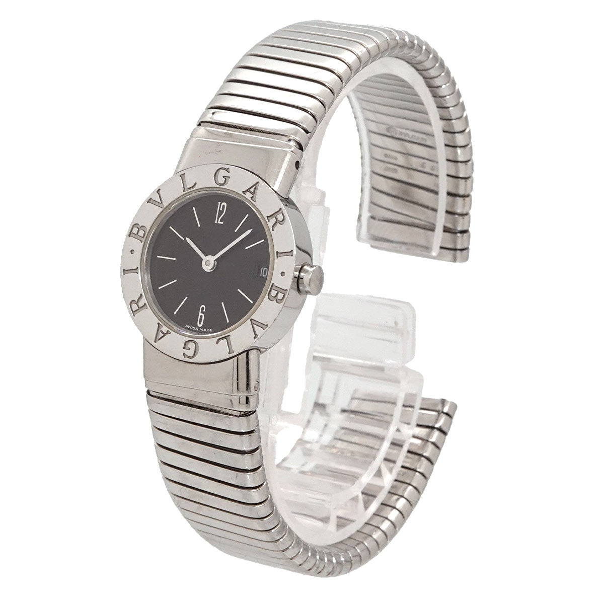 BVLGARIBVLGARI Tubogas BB232TS Black Dial Ladies