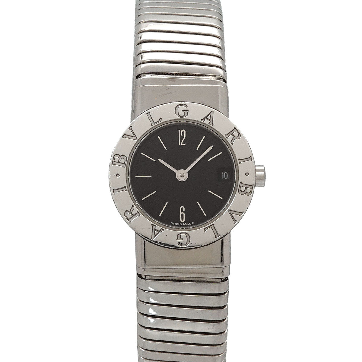 BVLGARIBVLGARI Tubogas BB232TS Black Dial Ladies