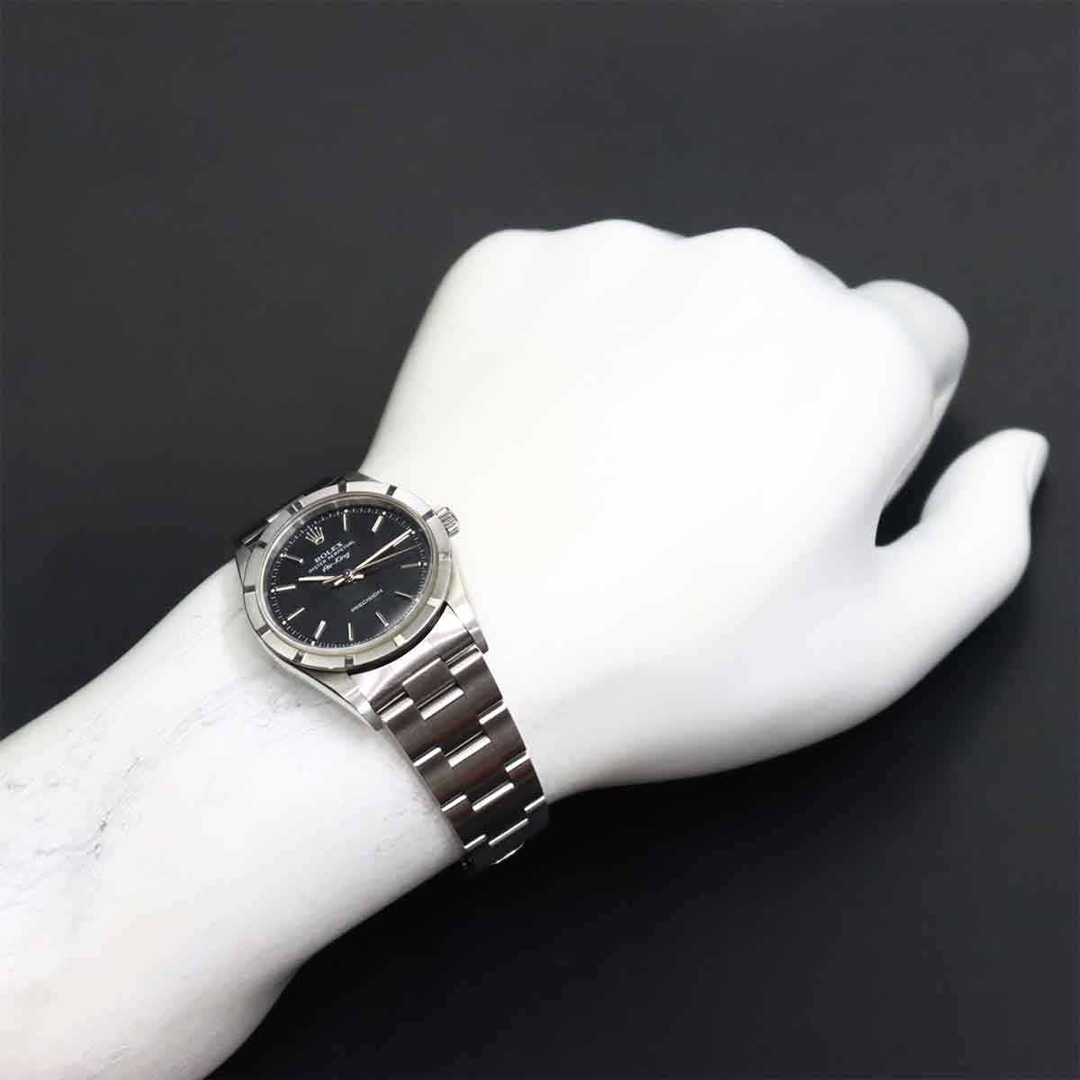 Air King Engine turned bezel 14010 Serial U Automatic Mens