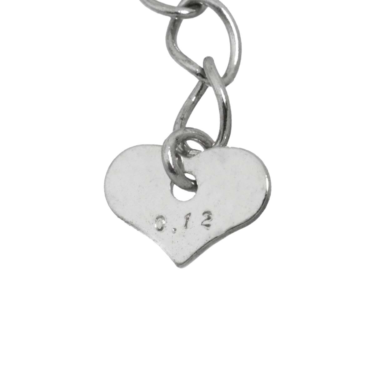 Diamond 0.12ct Bracelet 18K K18 WG White Gold 750