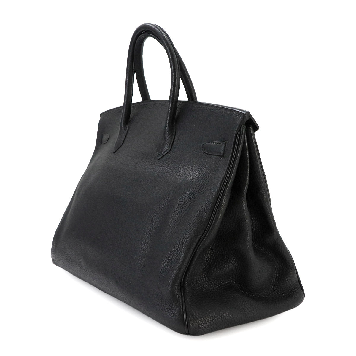 Birkin 40 Veau Togo Black Hand Bag Purse