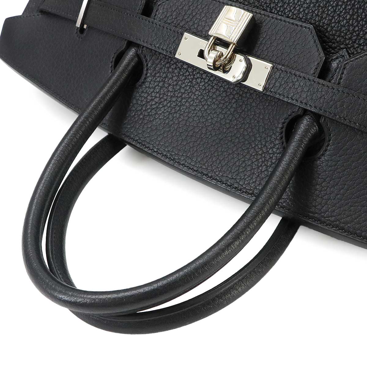 Birkin 40 Veau Togo Black Hand Bag Purse