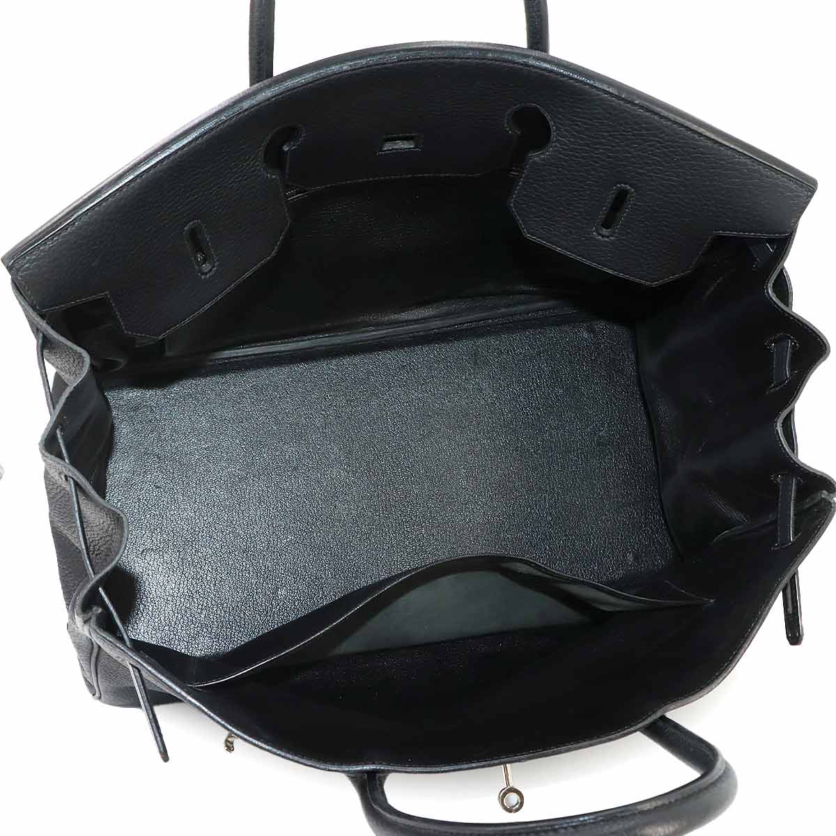 Birkin 40 Veau Togo Black Hand Bag Purse