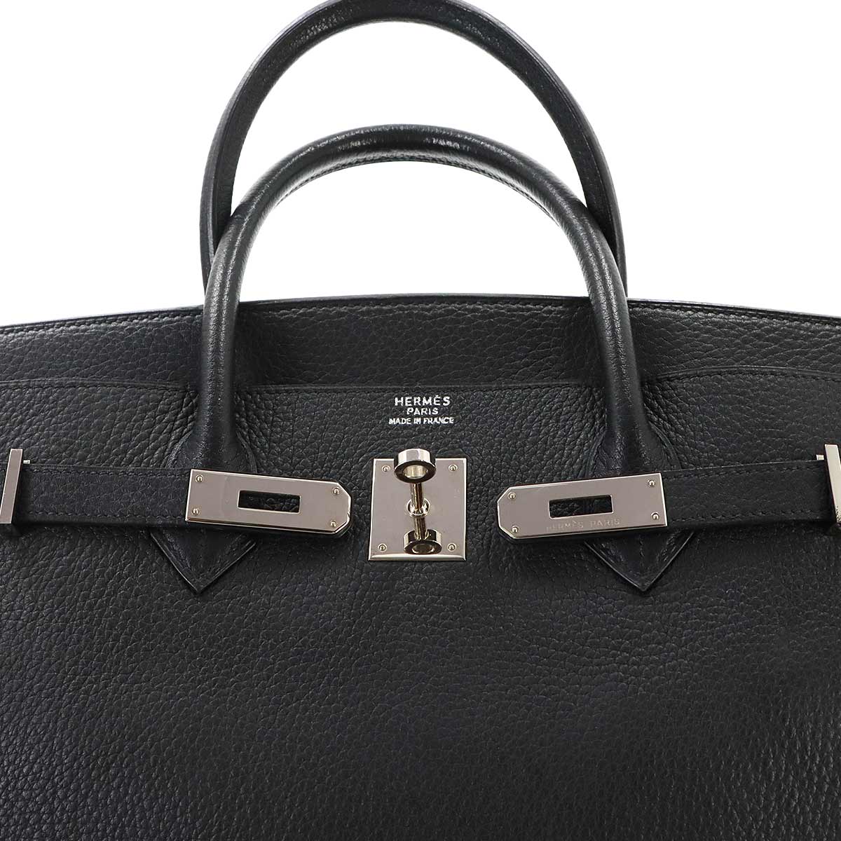 Birkin 40 Veau Togo Black Hand Bag Purse