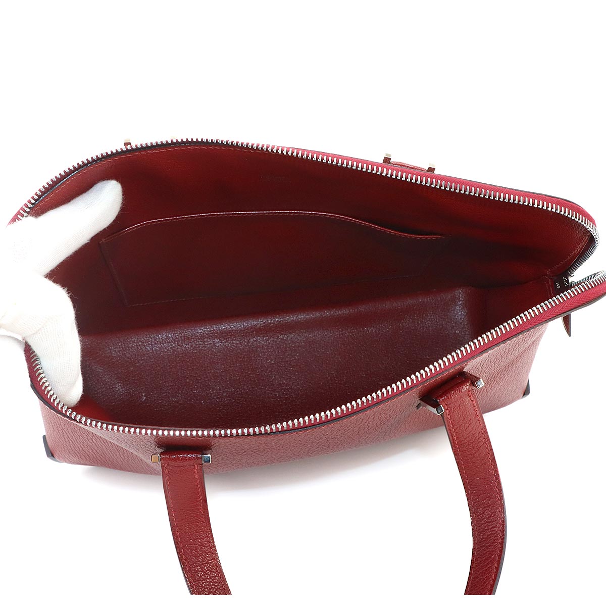 Escapada Hand Bag Chevre Rouge H