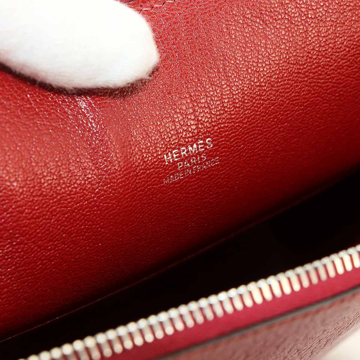 Escapada Hand Bag Chevre Rouge H