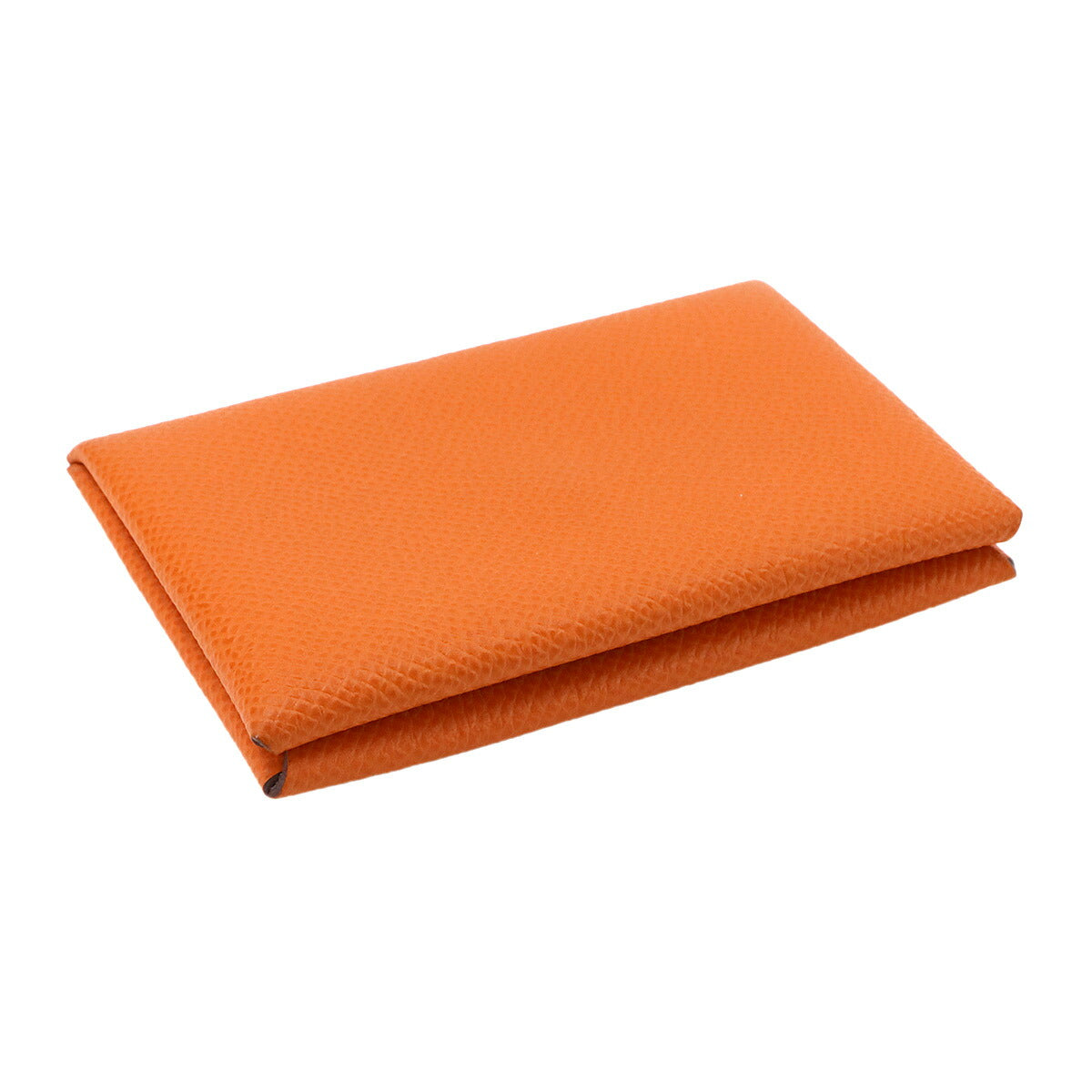 Calvi Verso Card Case Veau Epsom Orange Celeste Purse 90336814