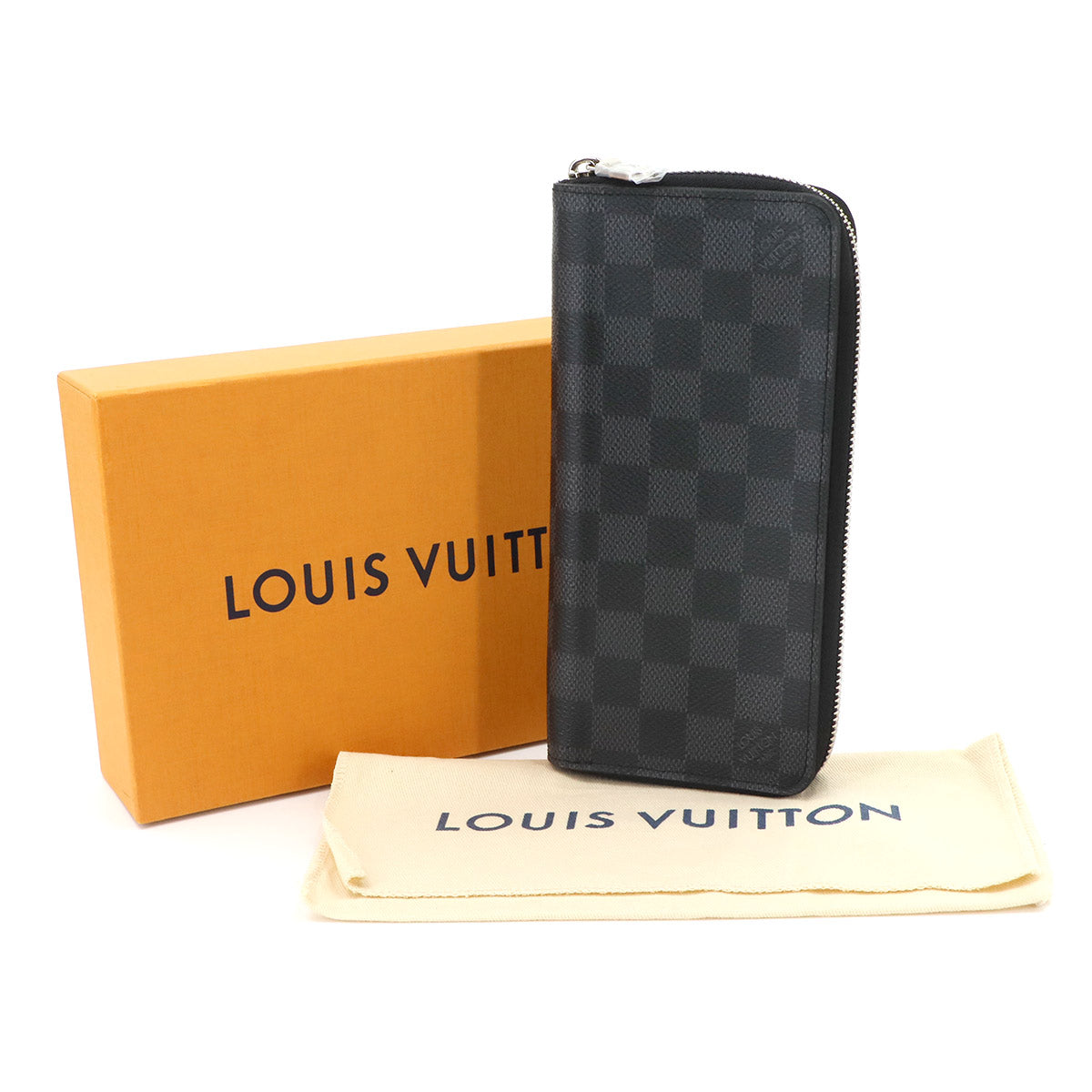 Damier Graphite Zippy Wallet Vertical Black N63095