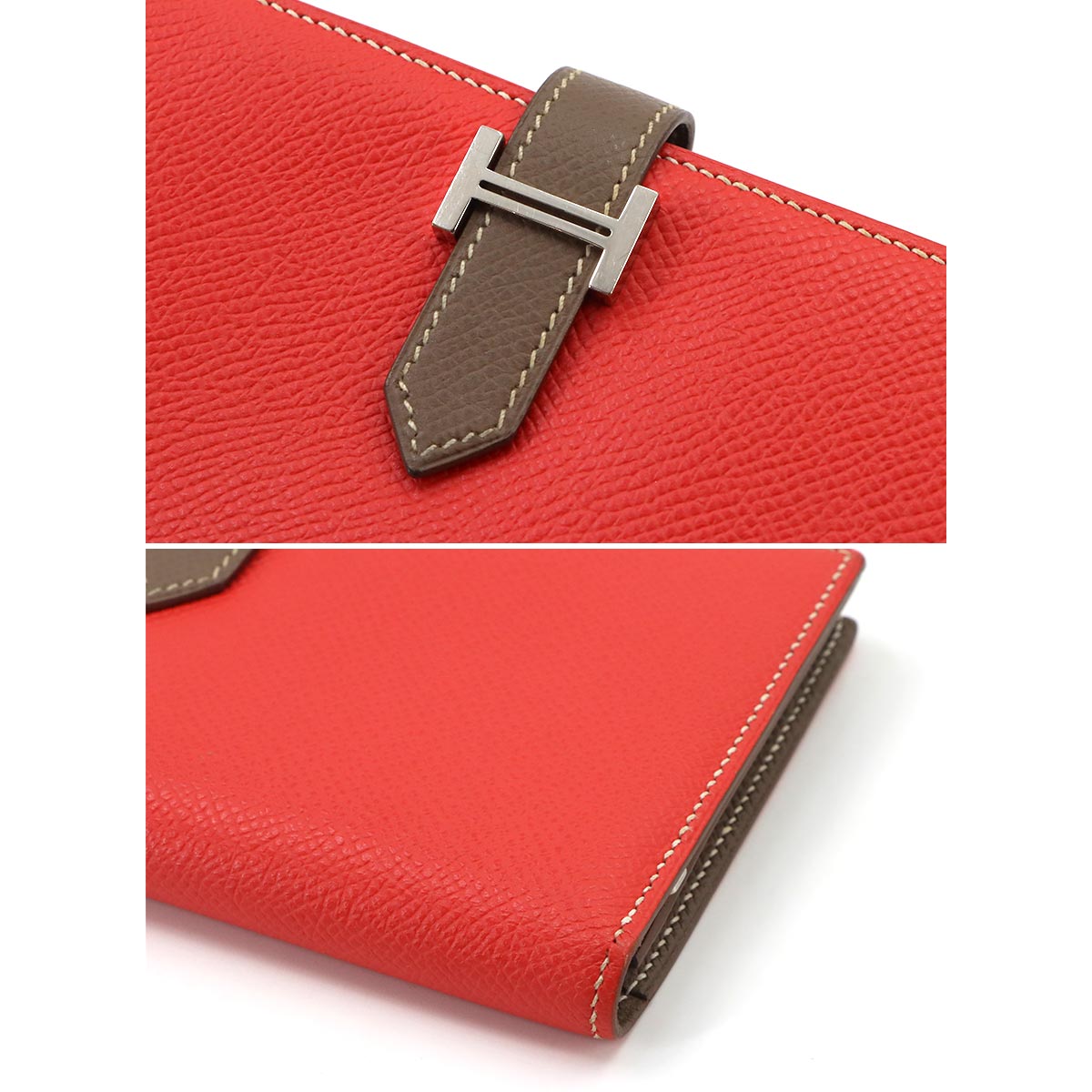 Bearn Soufflet Long Wallet Epsom Rose Jaipur Etoupe