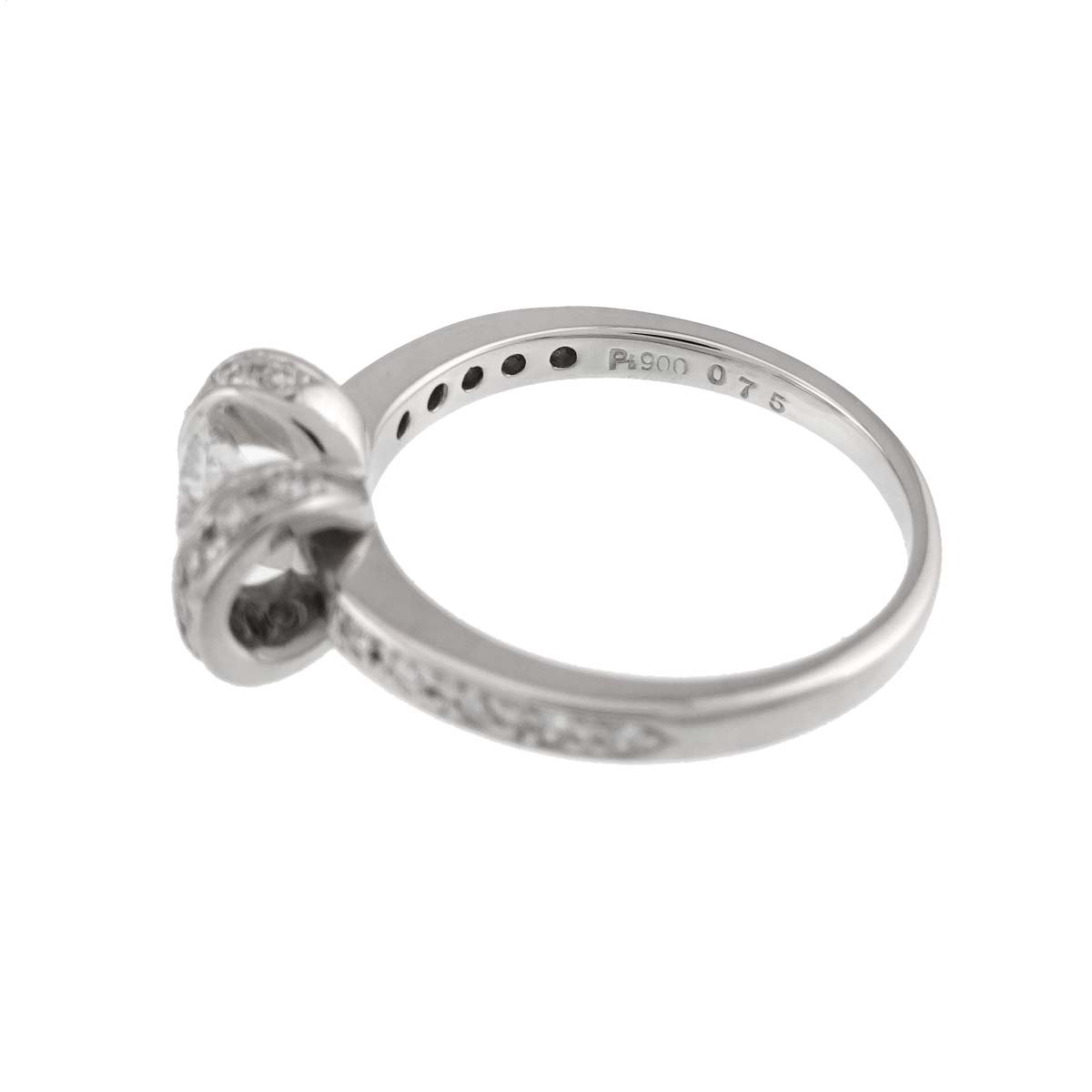 Diamond 0.75ct E/VVS2 0.23ct Ring Pt Platinum size5.5-5.75(US)