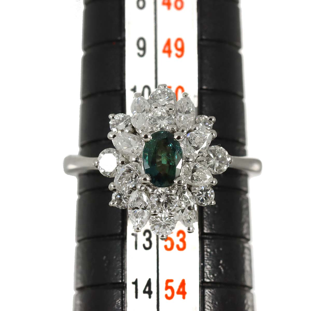 Alexandrite 0.37ct Diamond 1.08ct Ring Pt Platinum size5.5-5.75(US)