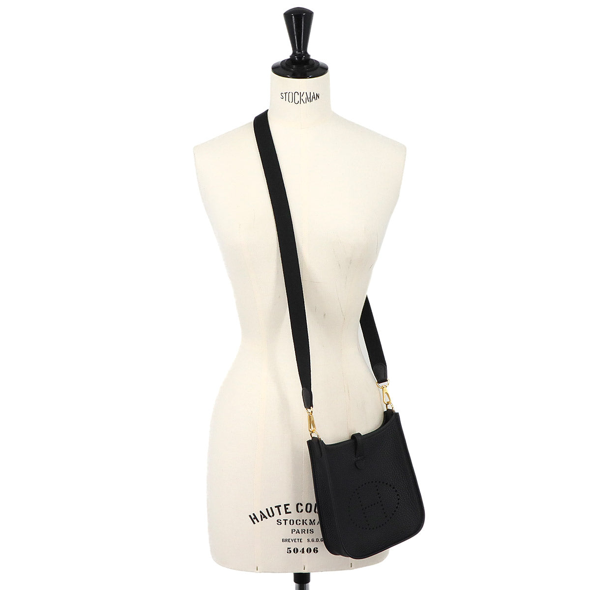 Evelyne Amazone TPM Shoulder Bag Taurillon Clemence Black