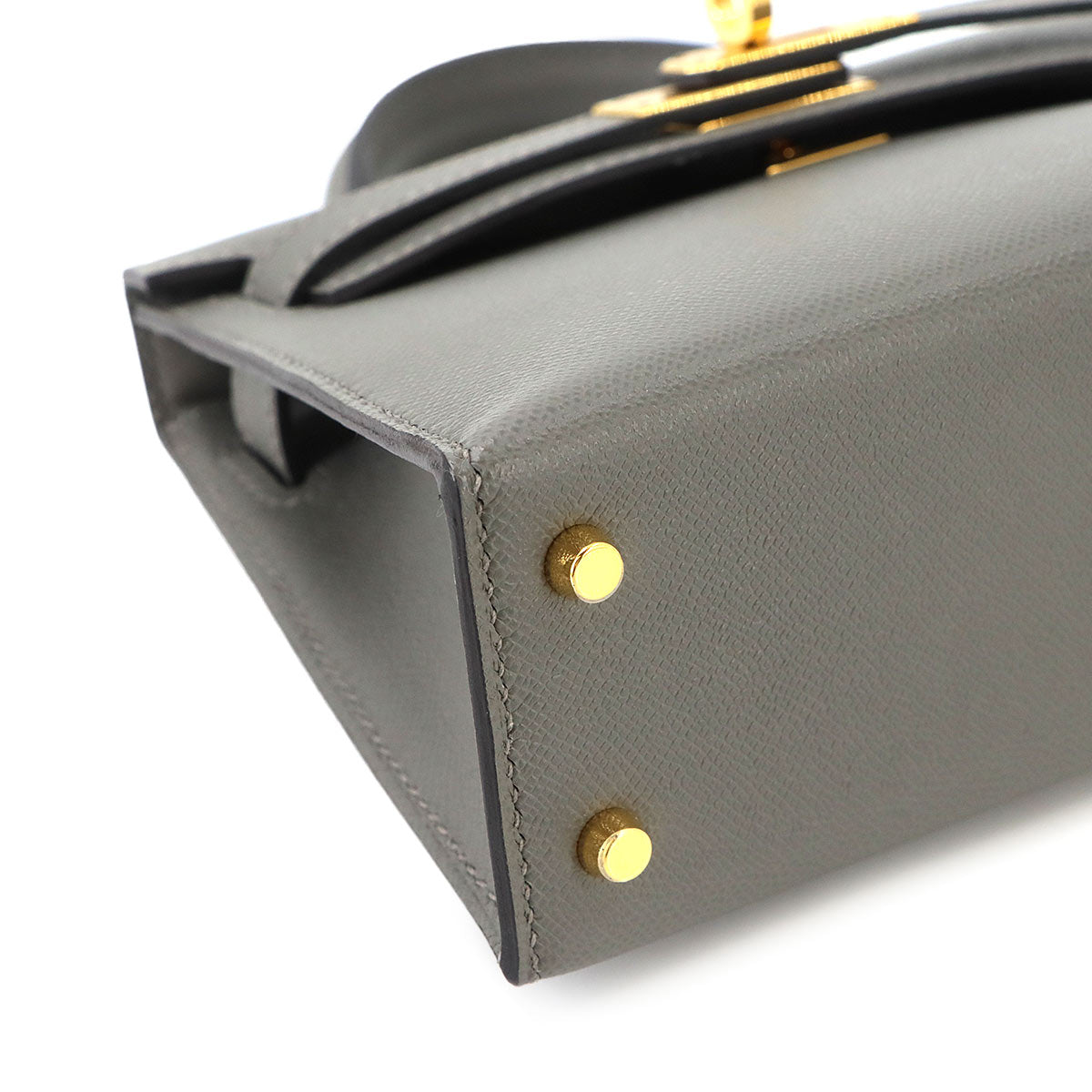 Mini Kelly 20 Veau Madame Gris Meyer Hand Shoulder Bag Purse