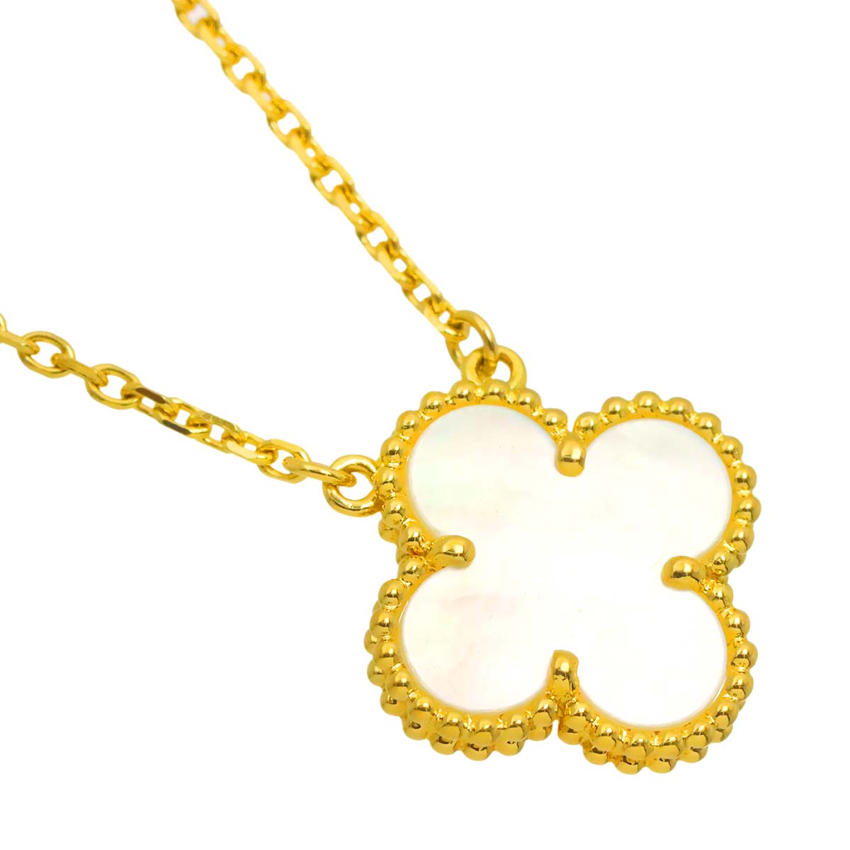 Vintage Alhambra MOP Necklace 18K YG 750