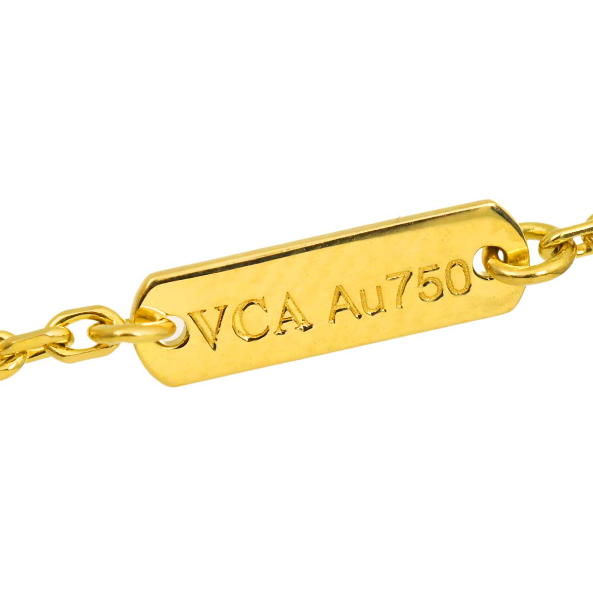 Vintage Alhambra MOP Necklace 18K YG 750