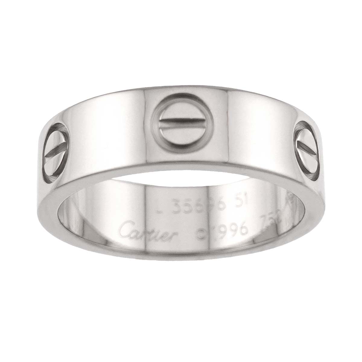Love Ring 18K White Gold 750 size51 5.25(US)