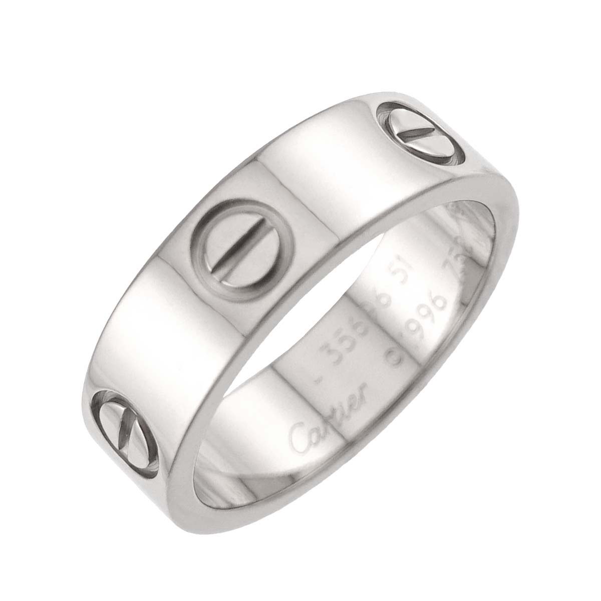 Love Ring 18K White Gold 750 size51 5.25(US)