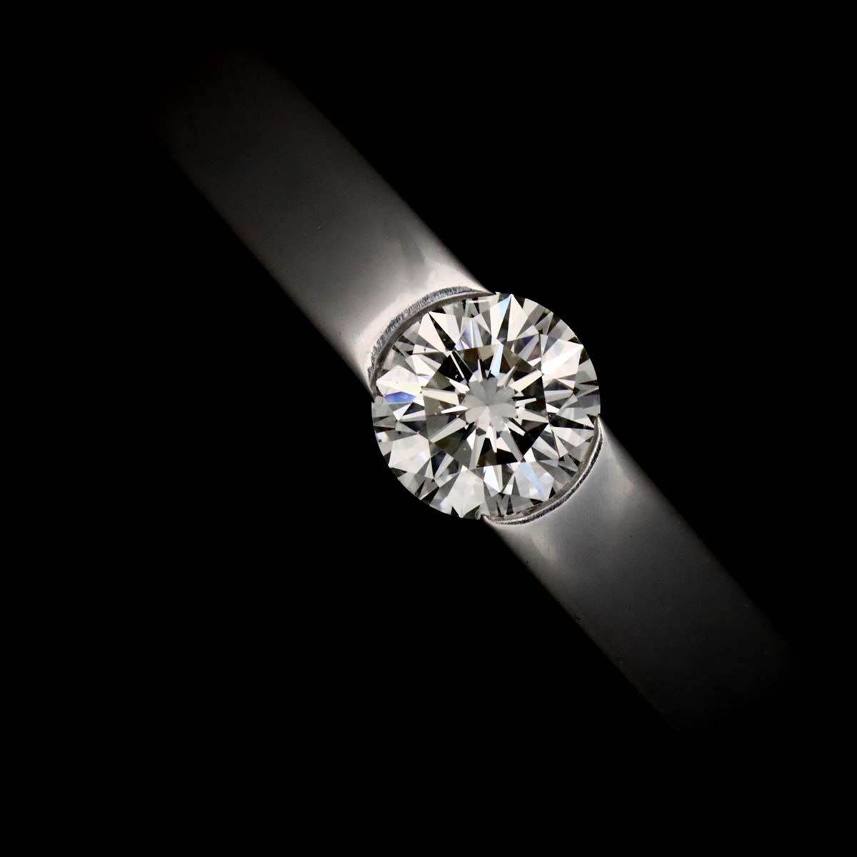 Diamond 0.21ct Ring 18K WG 750 Size49 4.75-5(US)