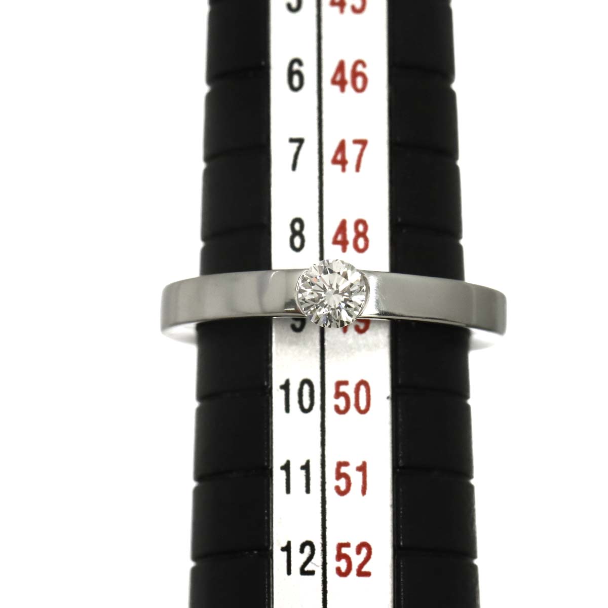 Diamond 0.21ct Ring 18K WG 750 Size49 4.75-5(US)
